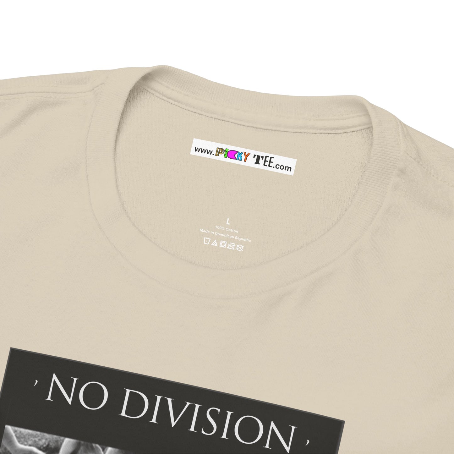 'NO DIVISION' LOVE WILL TREAD US A PATH Unisex Heavy Cotton Tee