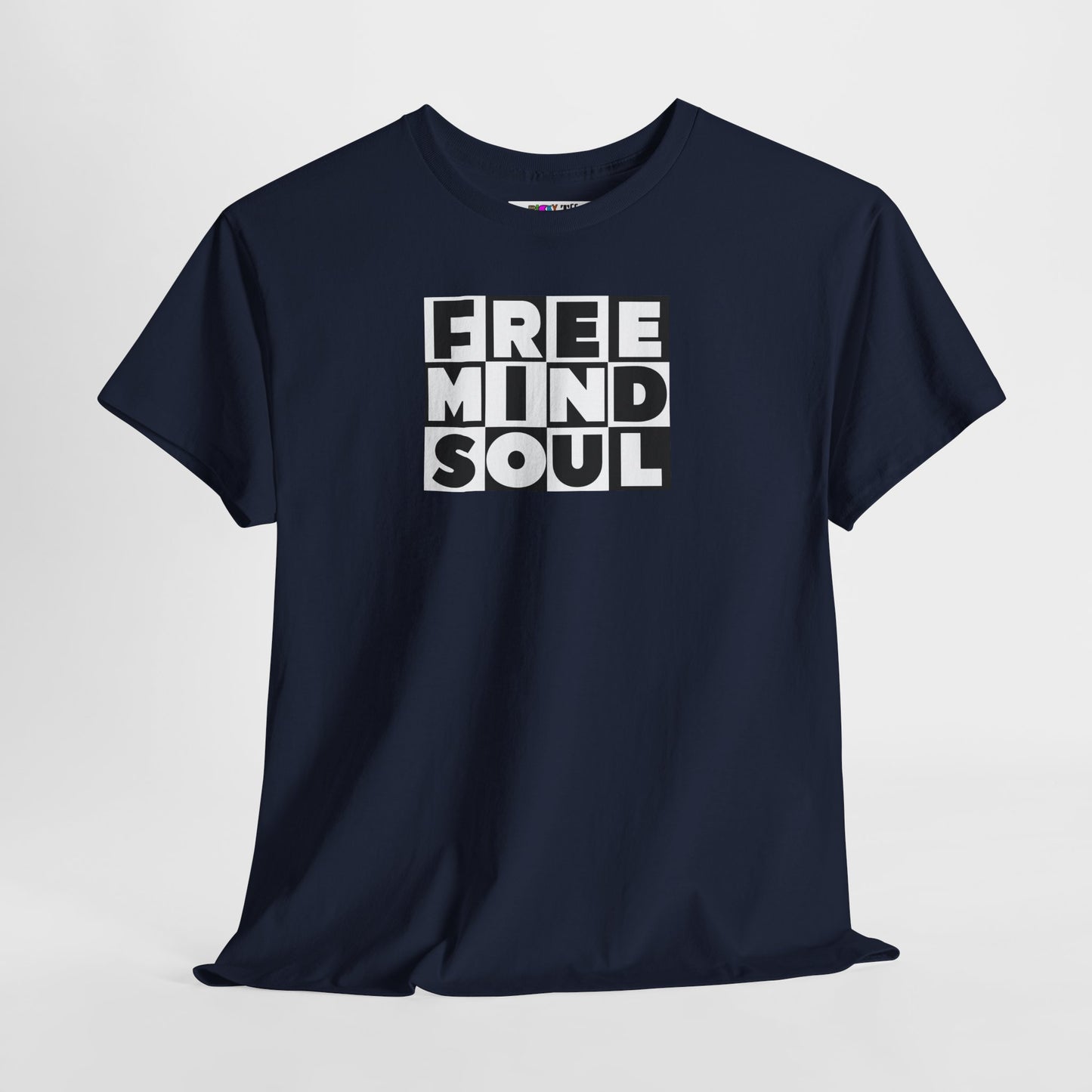 FREE MIND SOUL Unisex Heavy Cotton Tee