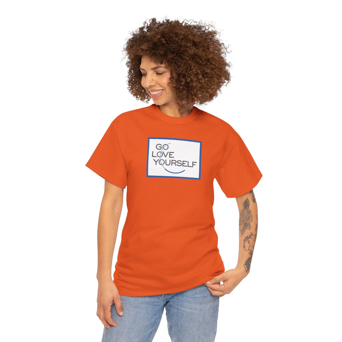 GO LOVE YOURSELF Unisex Heavy Cotton Tee
