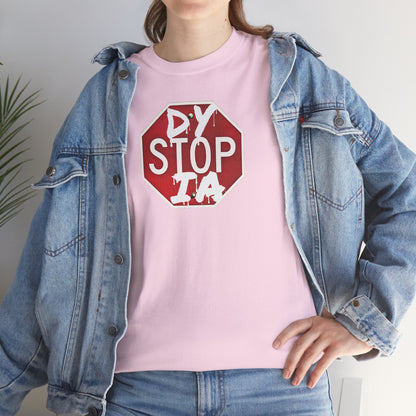 STOP DYSTOPIA Unisex Heavy Cotton Tee