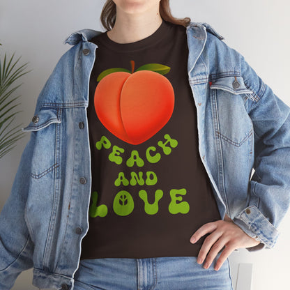 PEACH AND LOVE Unisex Heavy Cotton Tee