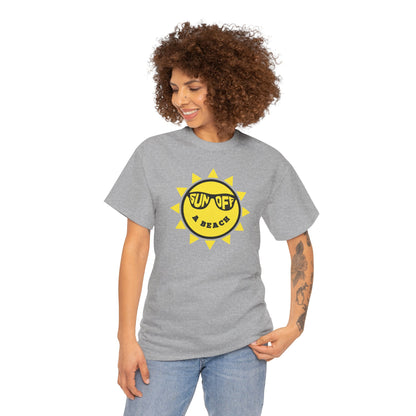 SUN OFF A BEACH Unisex Heavy Cotton Tee