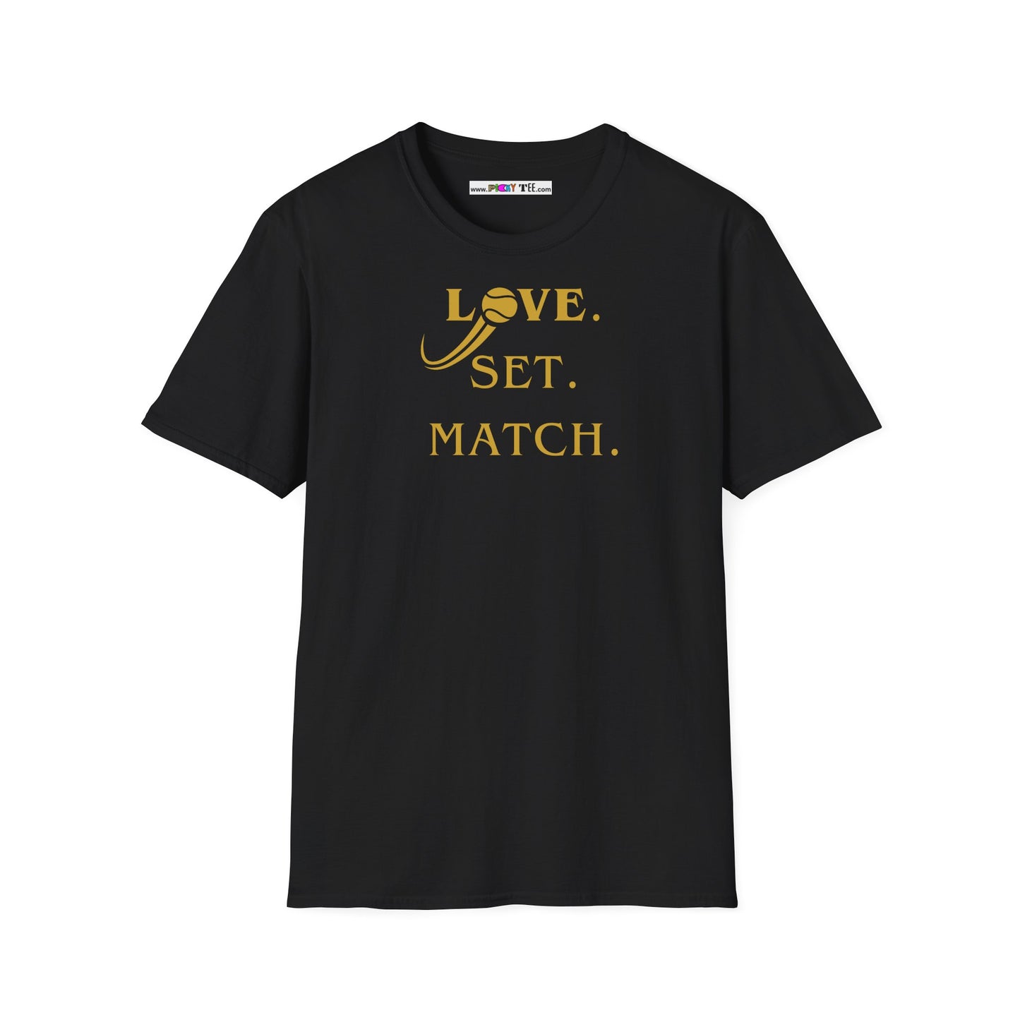 LOVE Set Match Unisex Softstyle 100% Cotton T-Shirt