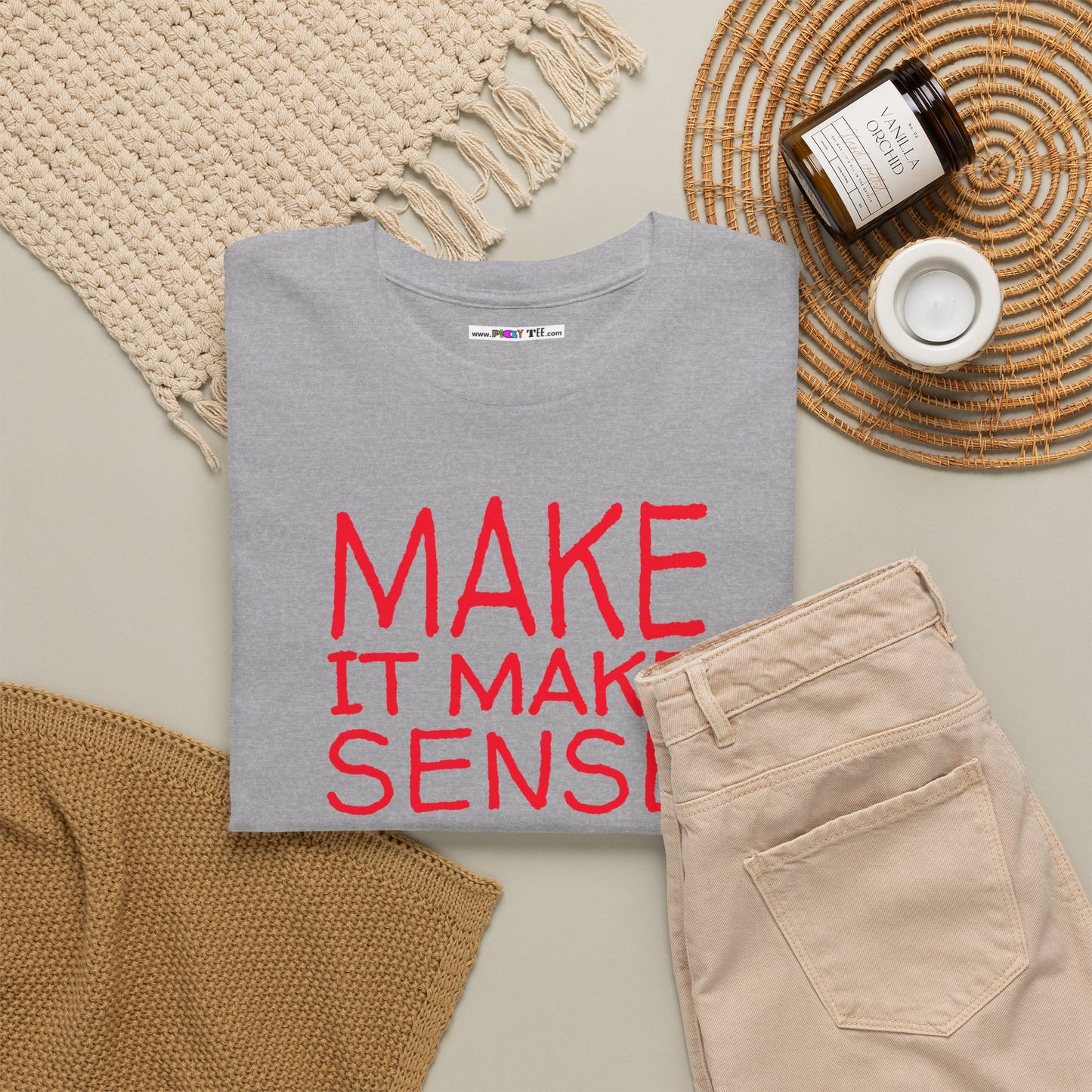 MAKE IT MAKE SENSE Unisex Heavy Cotton Tee