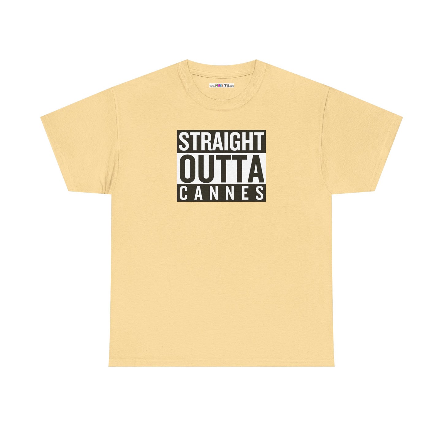 STRAIGHT OUTTA CANNES Unisex Heavy Cotton Tee