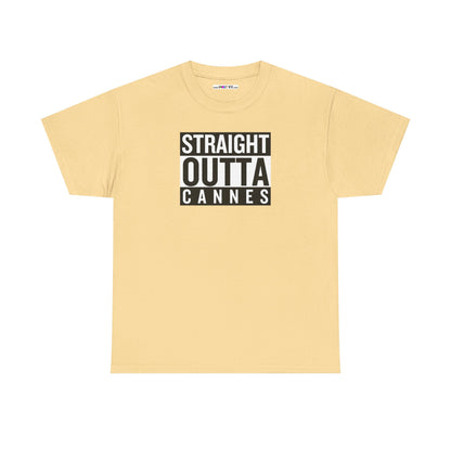 STRAIGHT OUTTA CANNES Unisex Heavy Cotton Tee