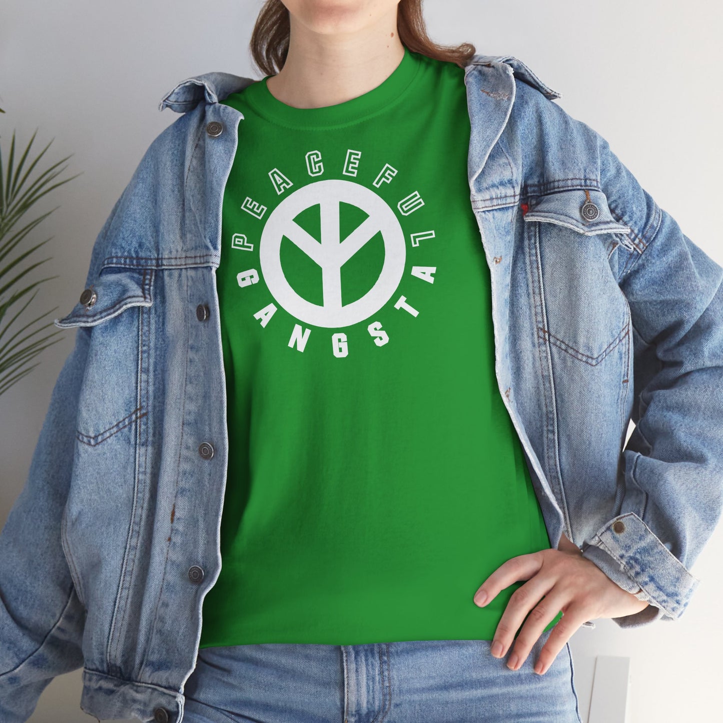 PEACEFUL GANGSTA Unisex Heavy Cotton Tee