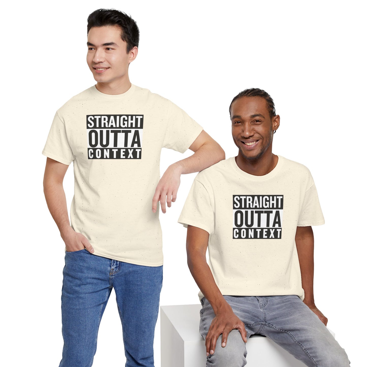 STRAIGHT OUTTA CONTEXT Unisex Heavy Cotton Tee