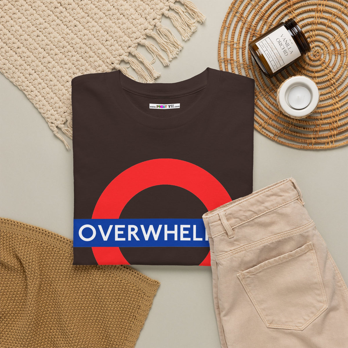 OVERWHELMED Unisex Heavy Cotton Tee