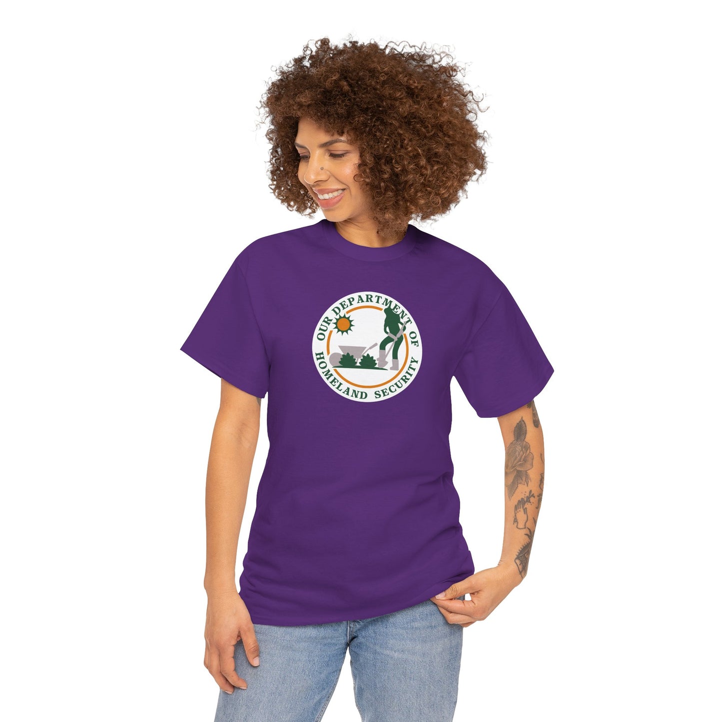 HOMELAND SECURITY (OUR DEPARTMENT OF) Unisex Heavy Cotton Tee