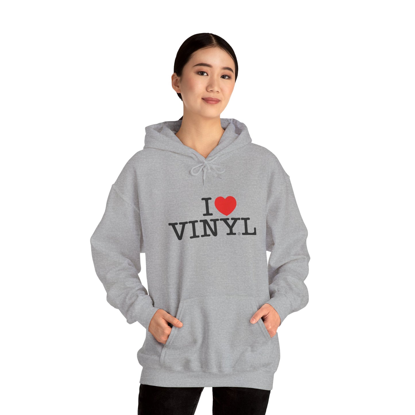 I ❤️ VINYL Unisex Heavy Blend™ Hooded Sweatshirt