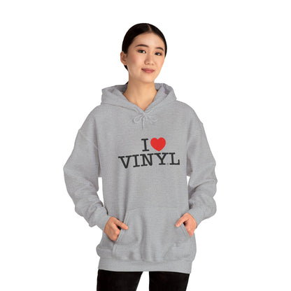I ❤️ VINYL Unisex Heavy Blend™ Hooded Sweatshirt