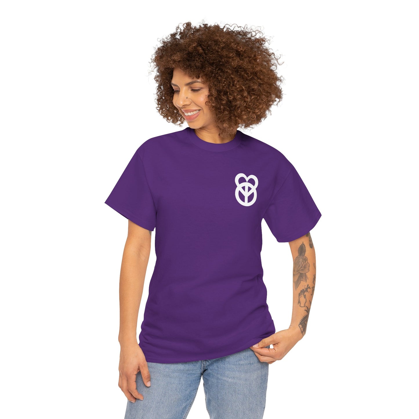 KEEP PEACE AND LOVE ON Unisex Heavy Cotton Tee
