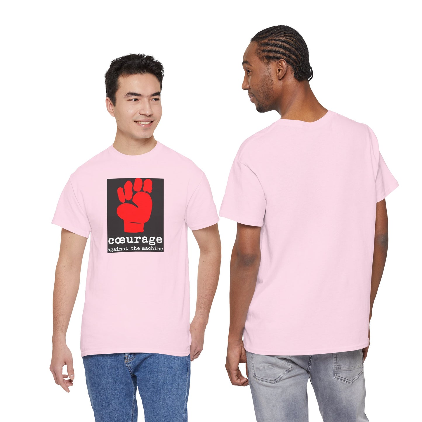 cœurage against the machine Unisex Heavy Cotton Tee