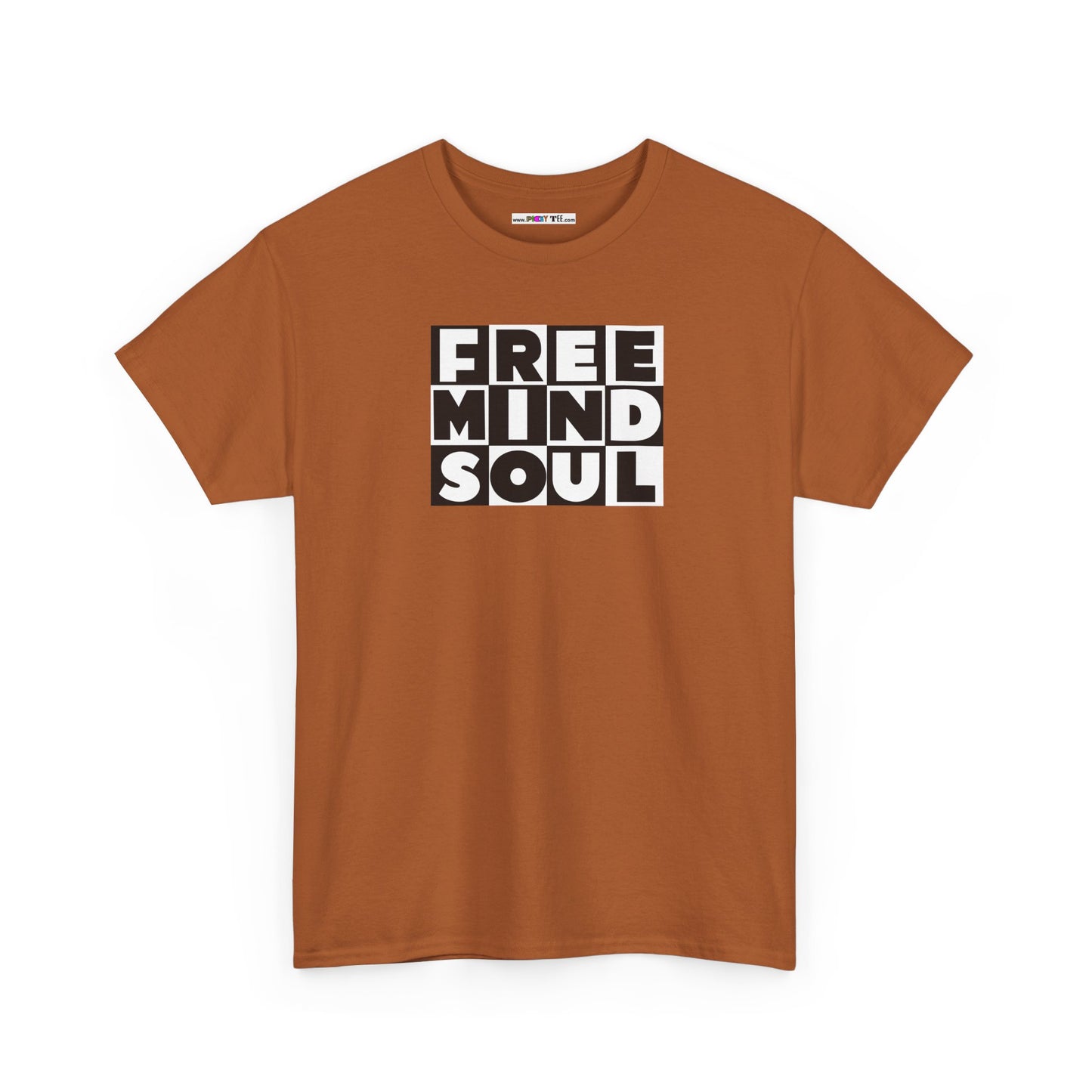FREE MIND SOUL Unisex Heavy Cotton Tee