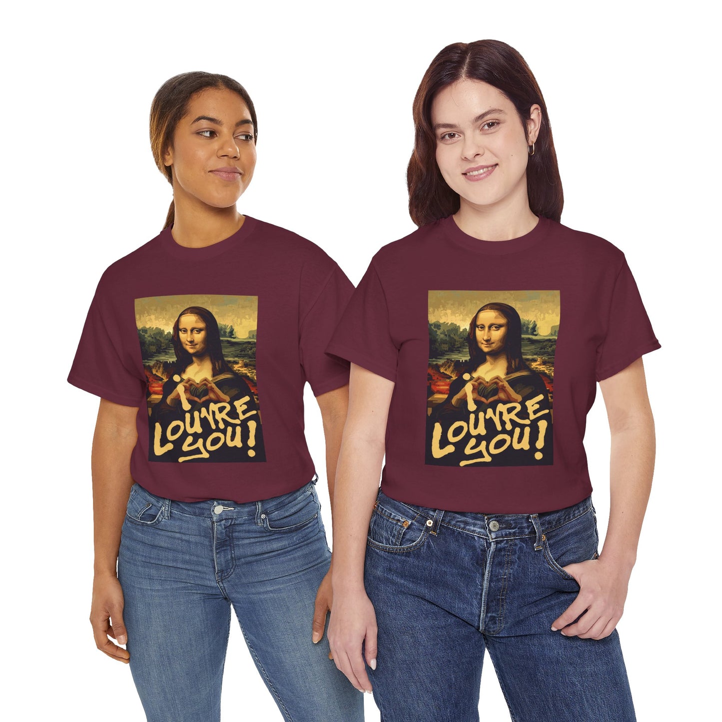 I LOUVRE YOU! Unisex Heavy Cotton Tee