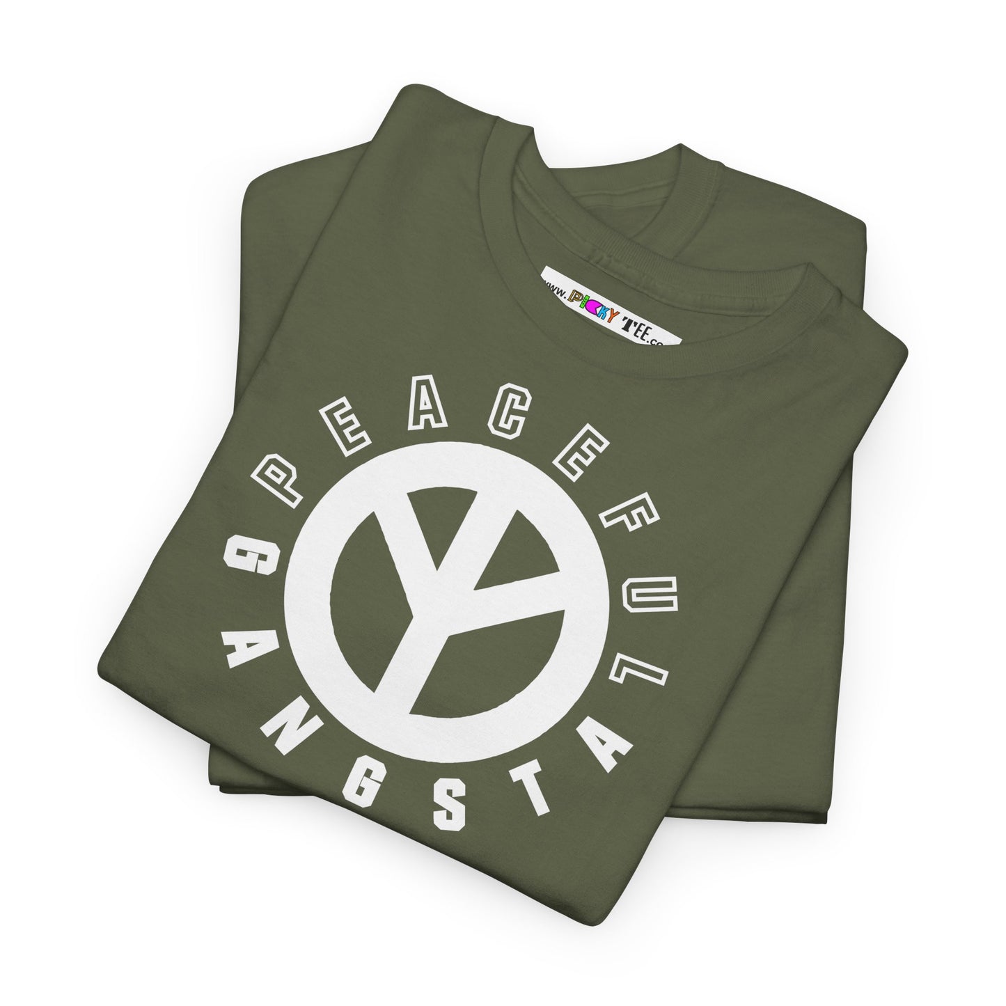 PEACEFUL GANGSTA Unisex Heavy Cotton Tee