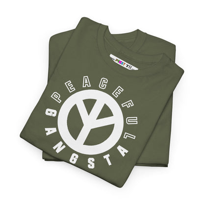 PEACEFUL GANGSTA Unisex Heavy Cotton Tee