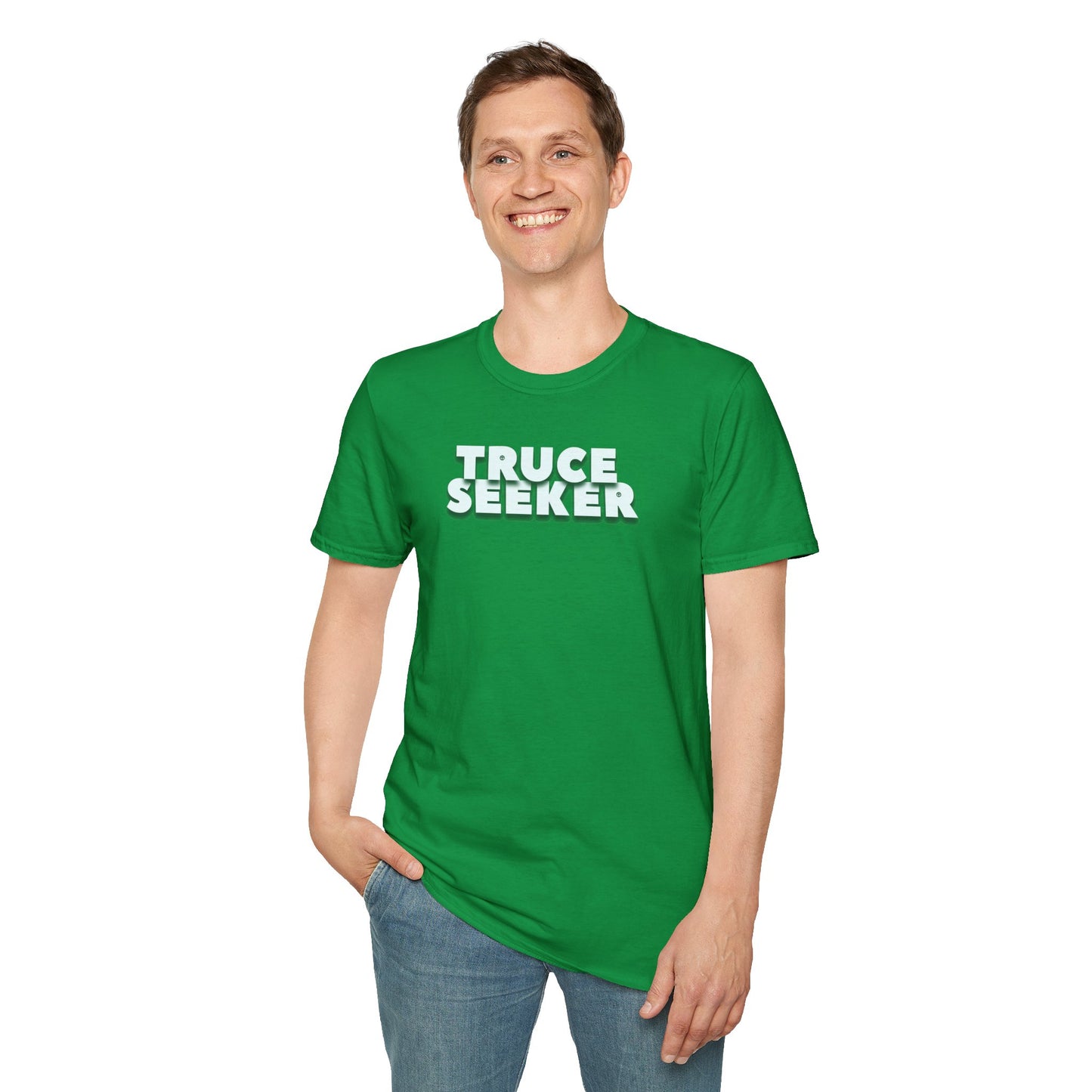 TRUCE SEEKER Unisex Softstyle 100% Cotton T-Shirt