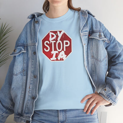 STOP DYSTOPIA Unisex Heavy Cotton Tee