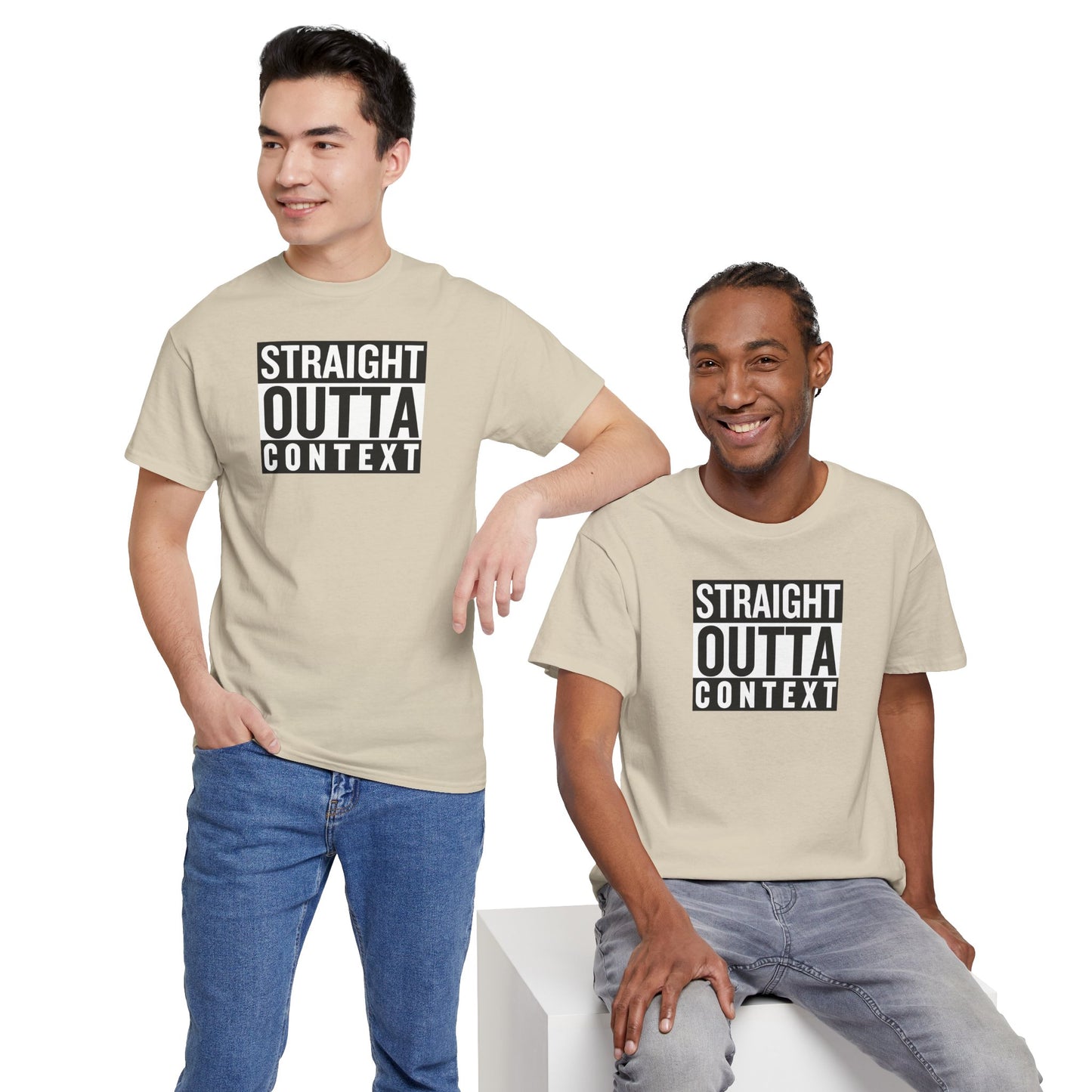 STRAIGHT OUTTA CONTEXT Unisex Heavy Cotton Tee