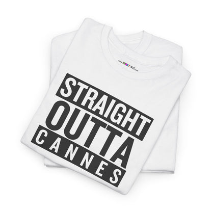 STRAIGHT OUTTA CANNES Unisex Heavy Cotton Tee