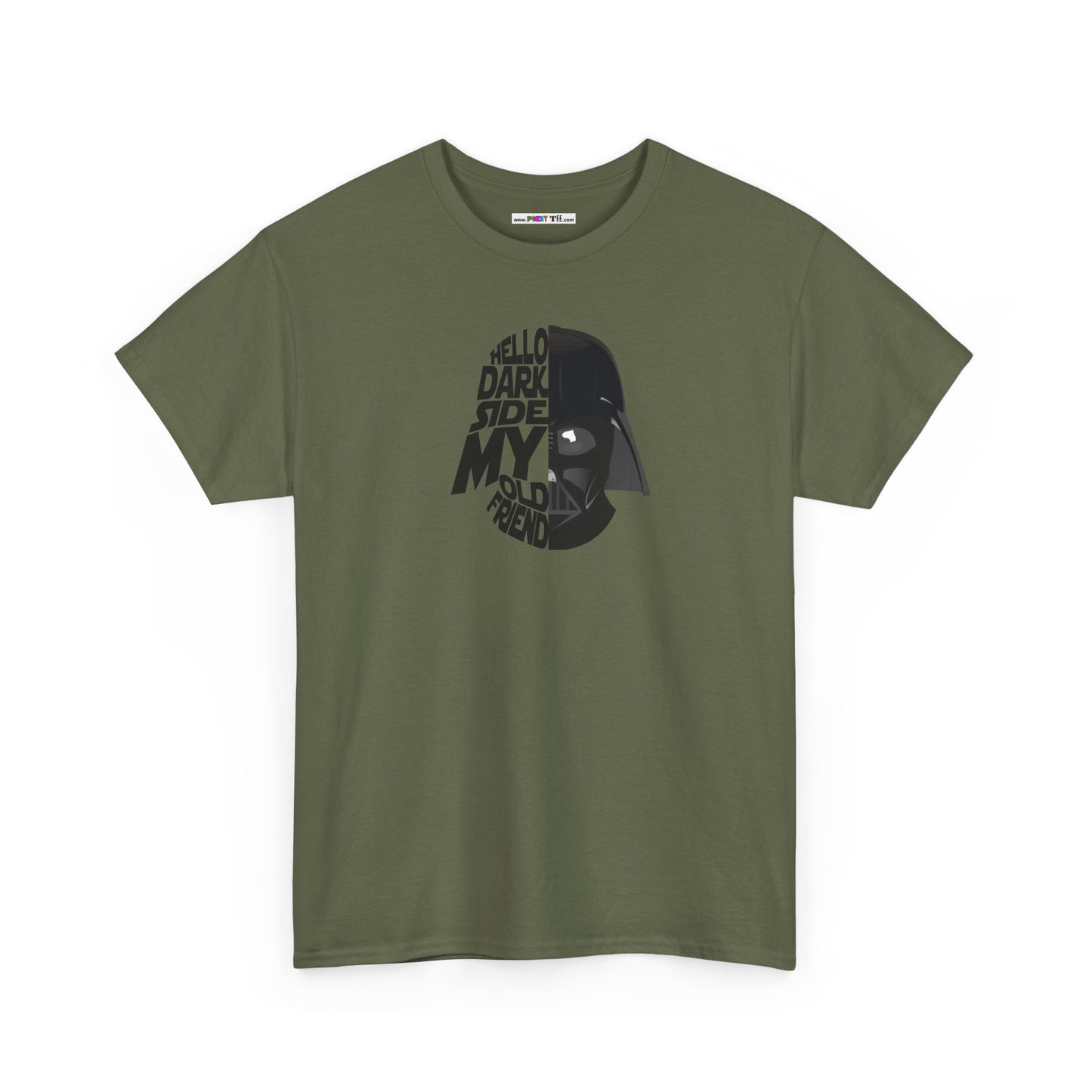 HELLO DARKSIDE MY OLD FRIEND Unisex Heavy Cotton Tee