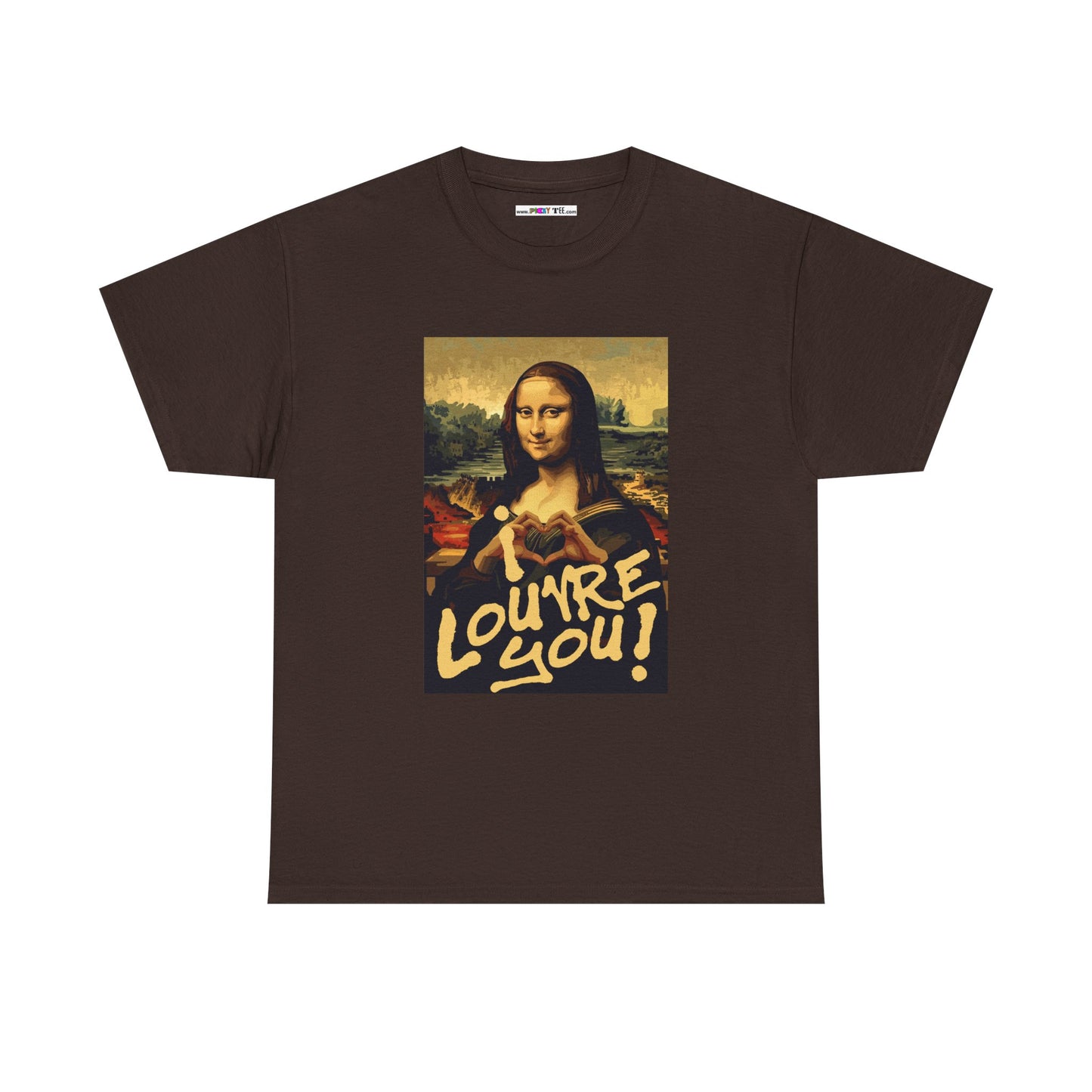 I LOUVRE YOU! Unisex Heavy Cotton Tee