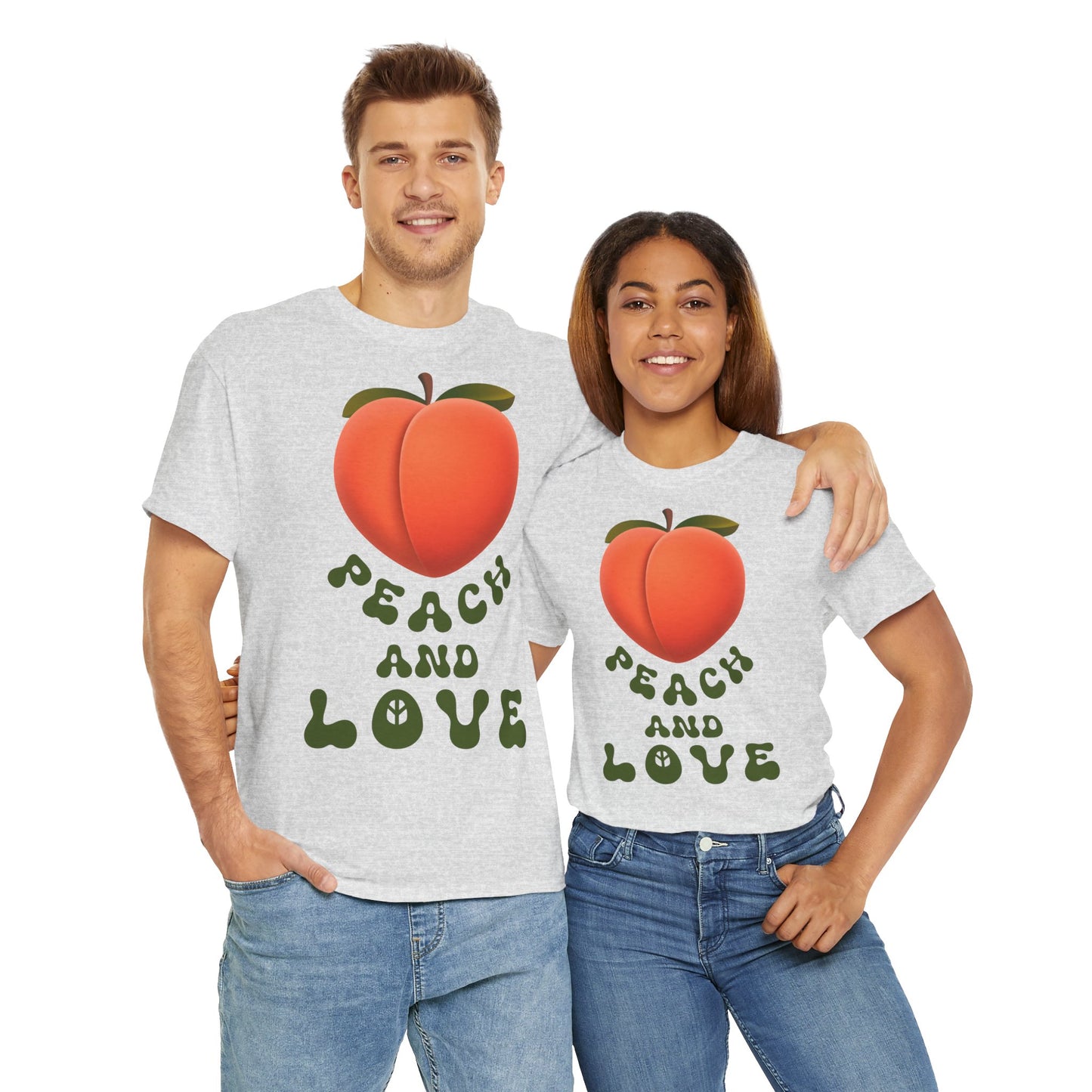 PEACH AND LOVE Unisex Heavy Cotton Tee
