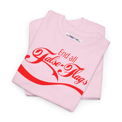 End all False Flags Unisex Heavy Cotton Tee
