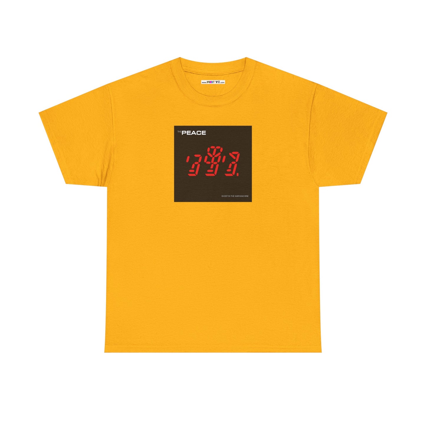 the PEACE ghost in the war-machine Unisex Heavy Cotton Tee