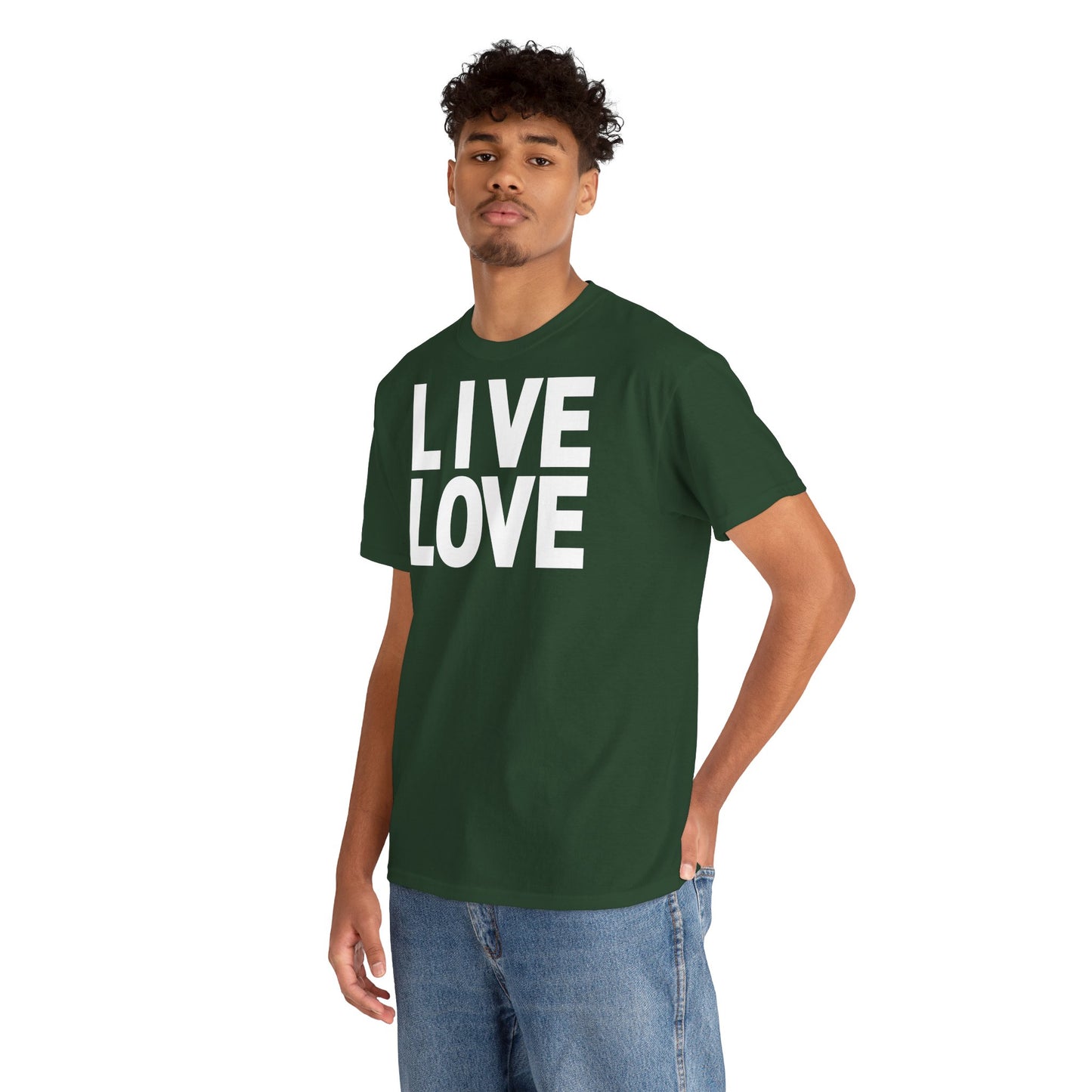 LIVE LOVE Unisex Heavy Cotton Tee
