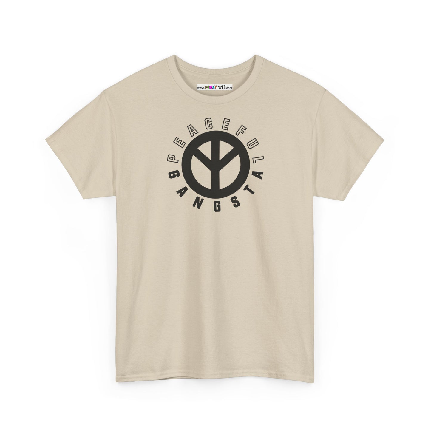 PEACEFUL GANGSTA Unisex Heavy Cotton Tee