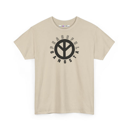 PEACEFUL GANGSTA Unisex Heavy Cotton Tee