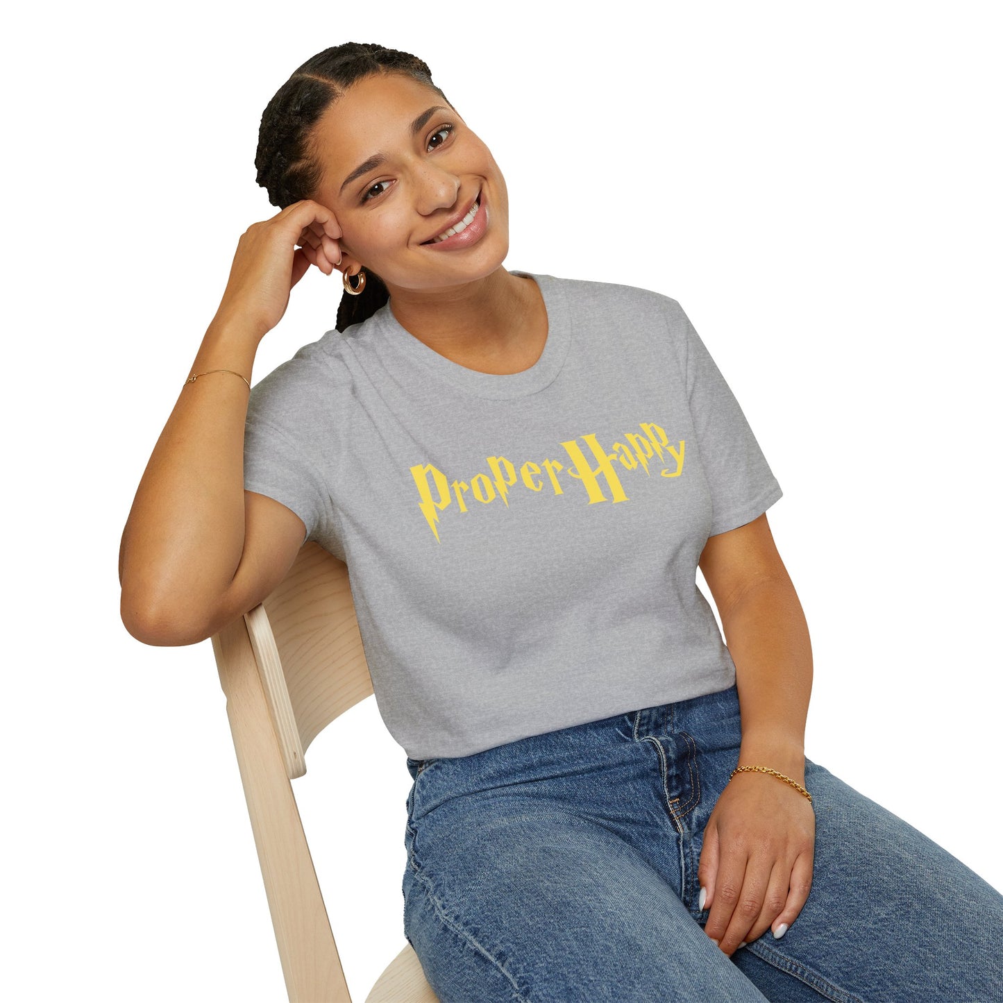 Proper Happy Unisex Softstyle 100% Cotton T-Shirt