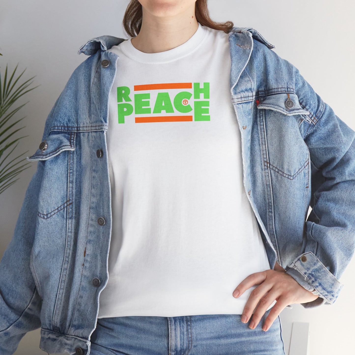 REACH PEACE Unisex Heavy Cotton Tee
