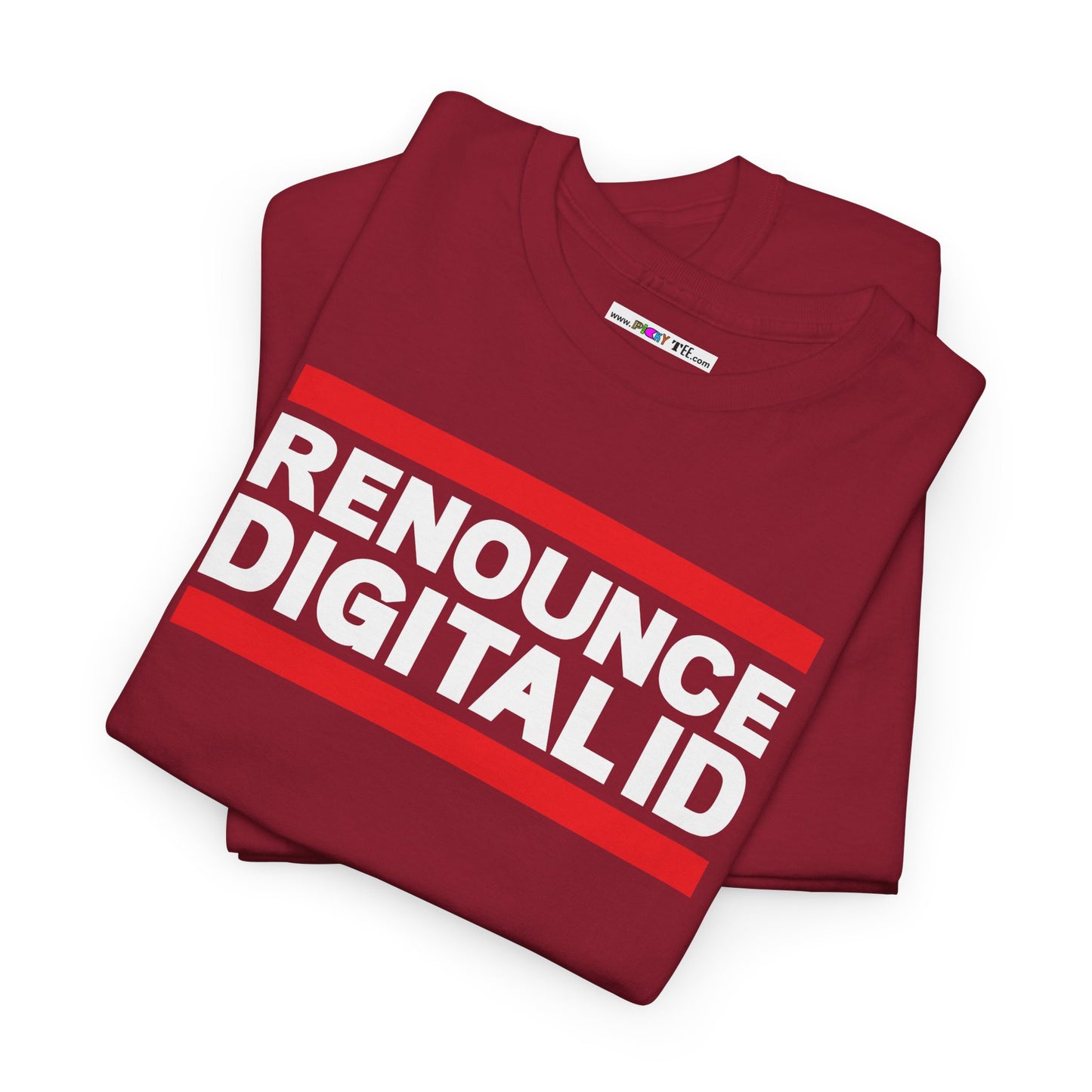 RENOUNCE DIGITAL ID Unisex Heavy Cotton Tee