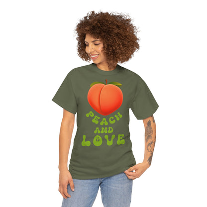 PEACH AND LOVE Unisex Heavy Cotton Tee