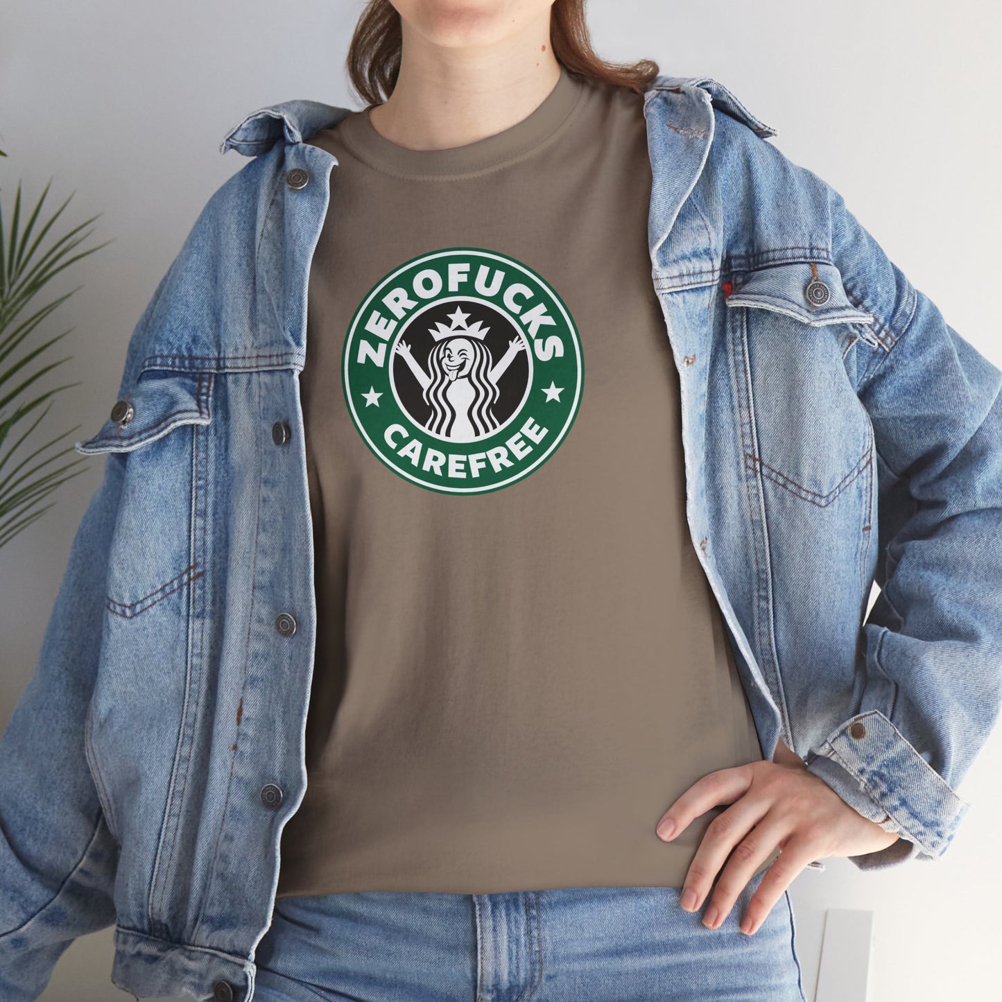 ZEROFUCKS CAREFREE Unisex Heavy Cotton Tee