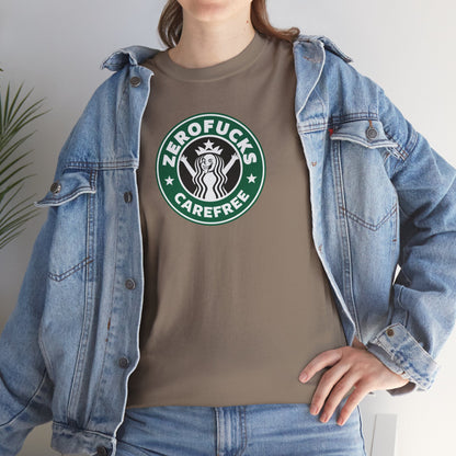 ZEROFUCKS CAREFREE Unisex Heavy Cotton Tee