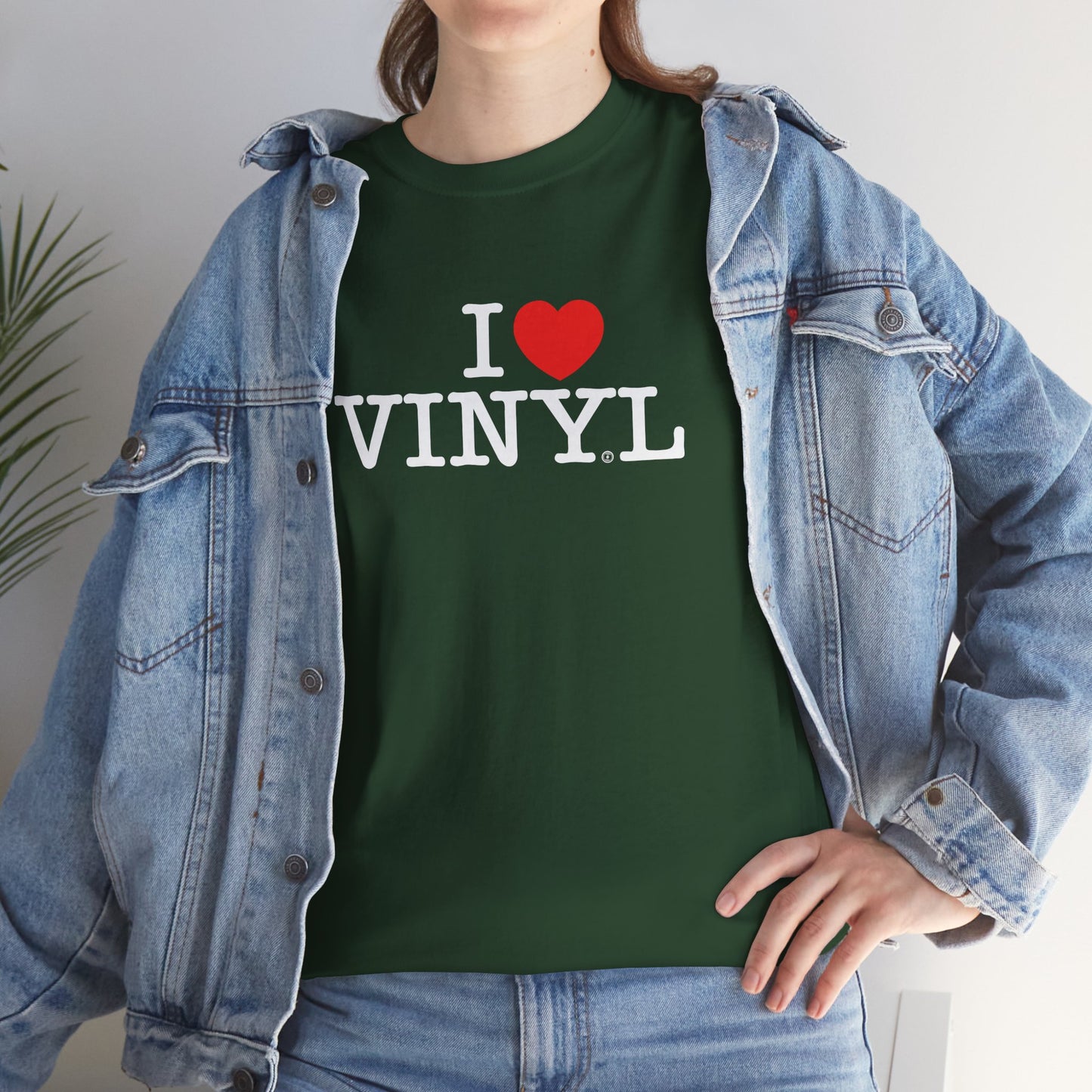 I ❤️ VINYL Unisex Heavy Cotton Tee
