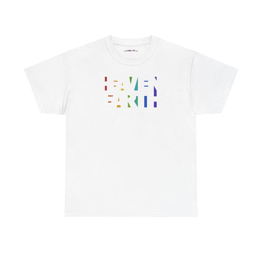 HEAVEN ON EARTH Unisex Heavy Cotton Tee — here now.