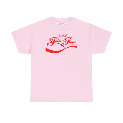 End all False Flags Unisex Heavy Cotton Tee