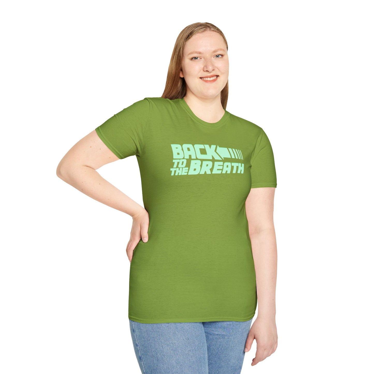 BACK TO THE BREATH Unisex Softstyle 100% Cotton T-Shirt