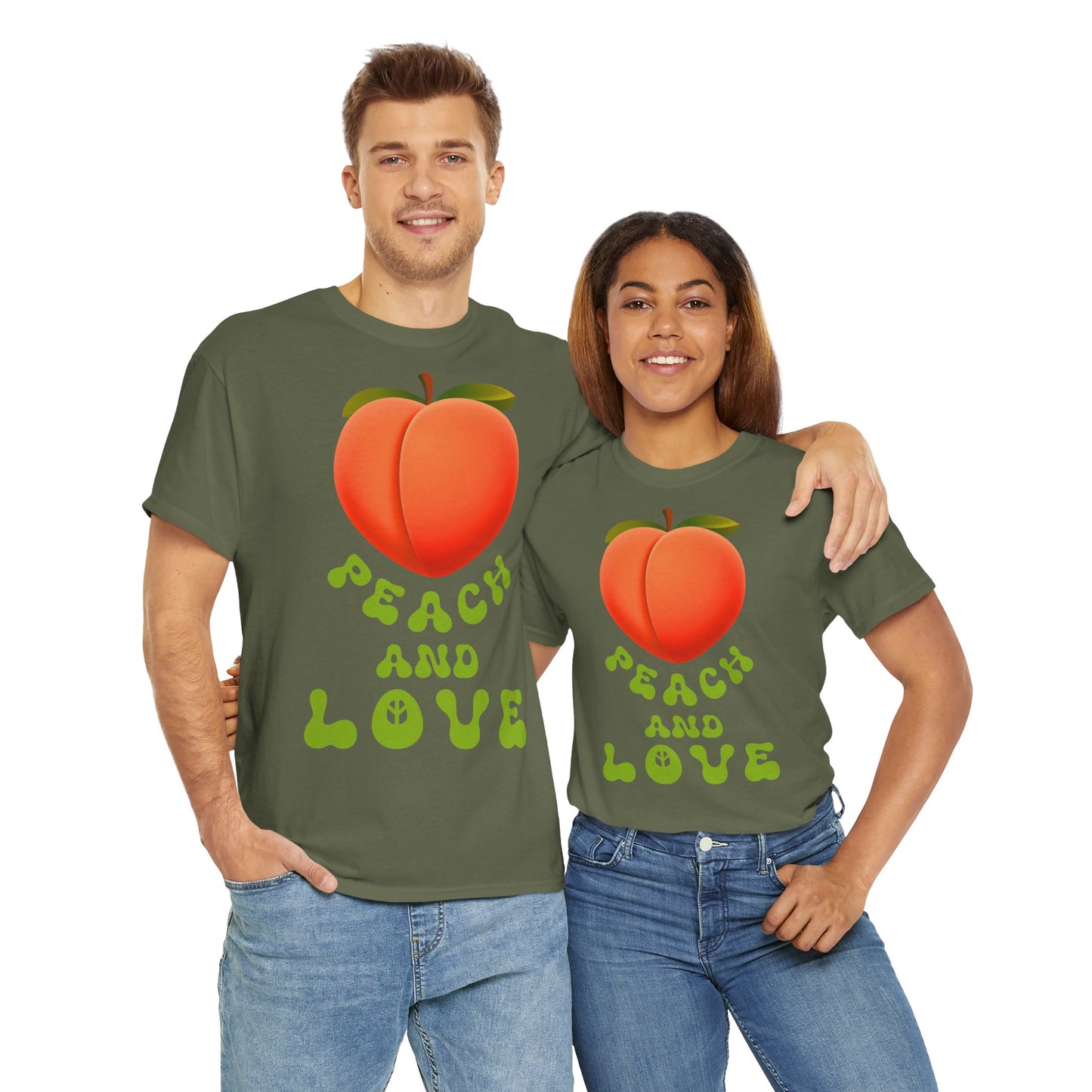 PEACH AND LOVE Unisex Heavy Cotton Tee