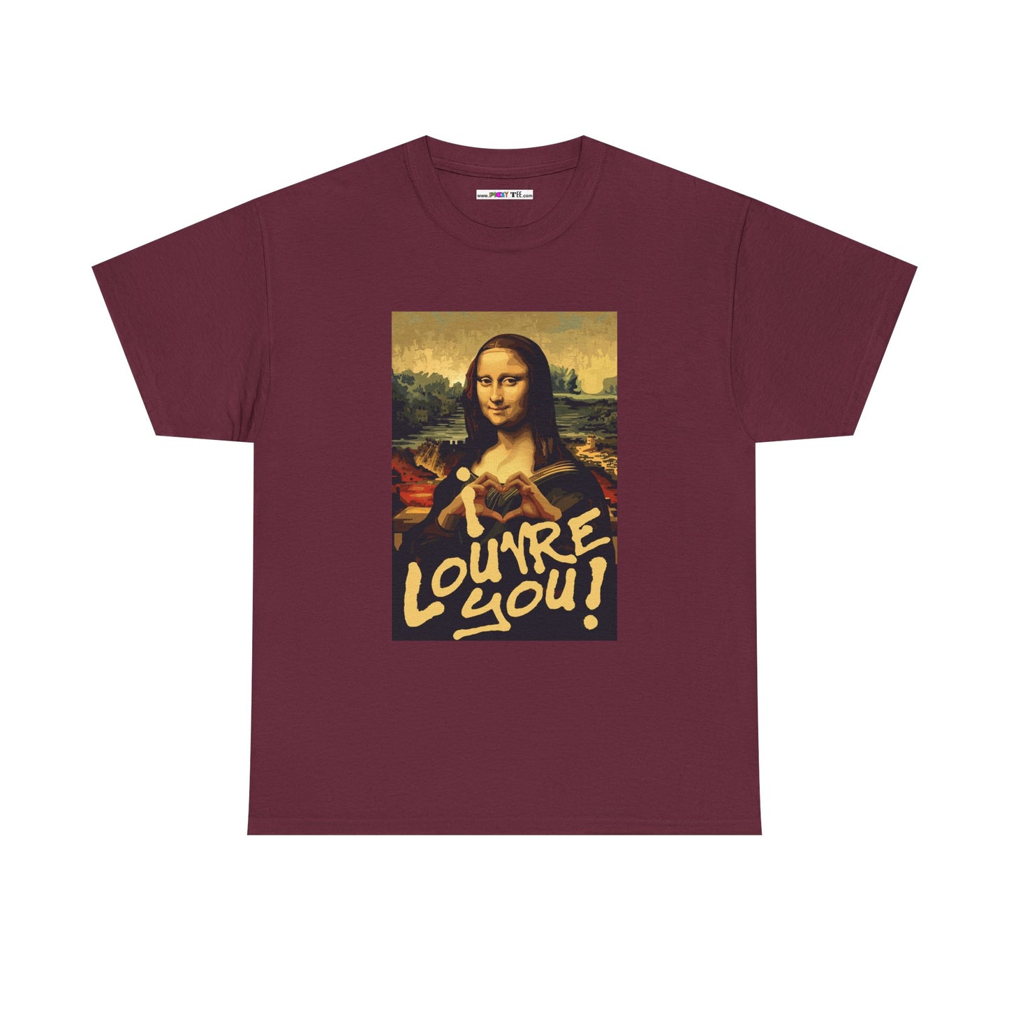 I LOUVRE YOU! Unisex Heavy Cotton Tee