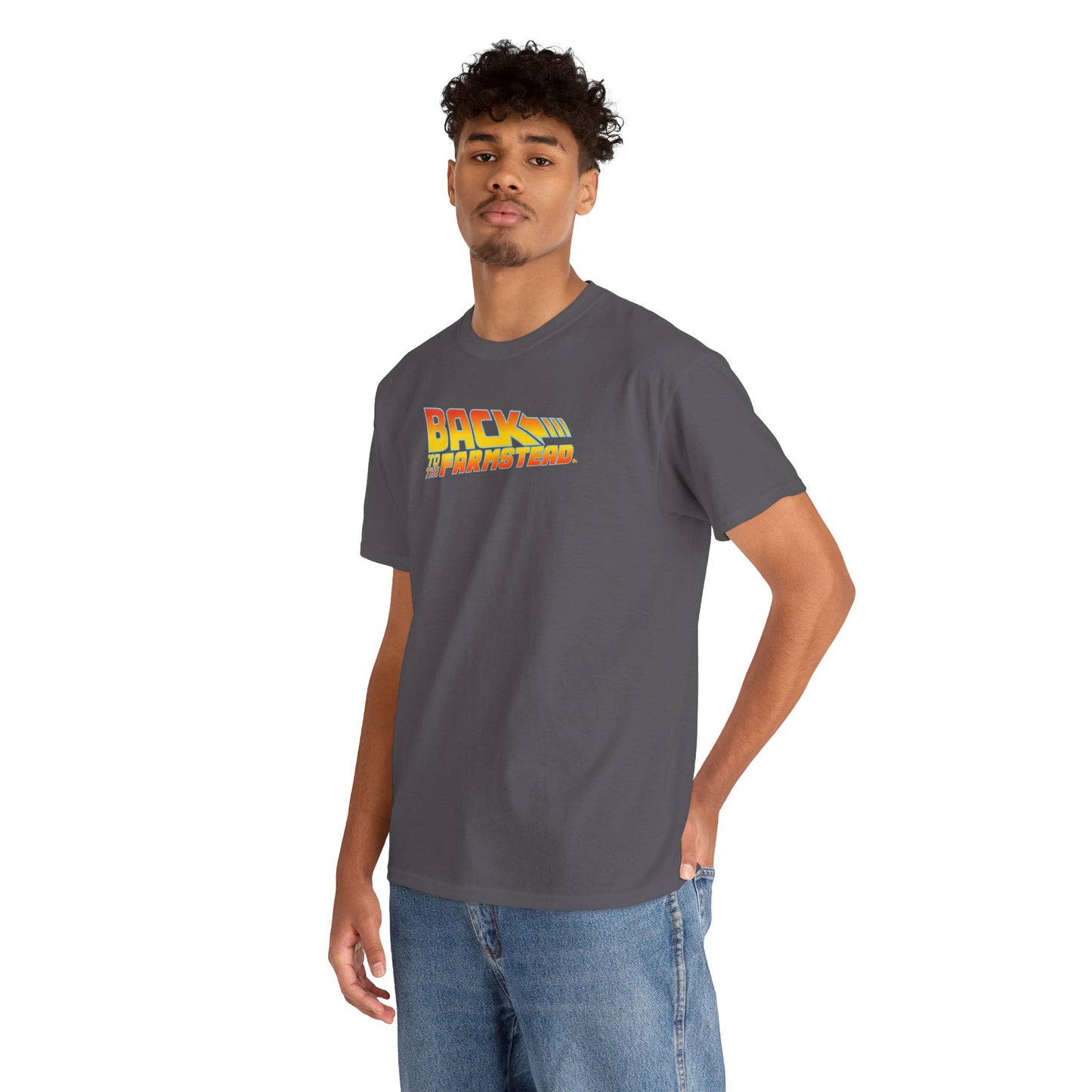 BACK TO THE FARMSTEAD Unisex Heavy Cotton Tee