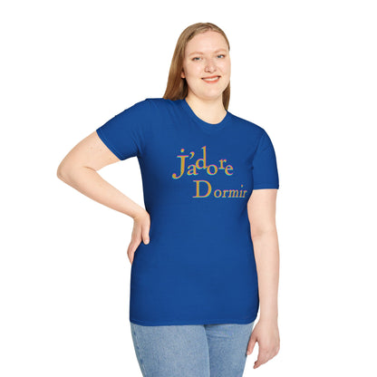 J'adore Dormir Unisex Softstyle 100% Cotton T-Shirt