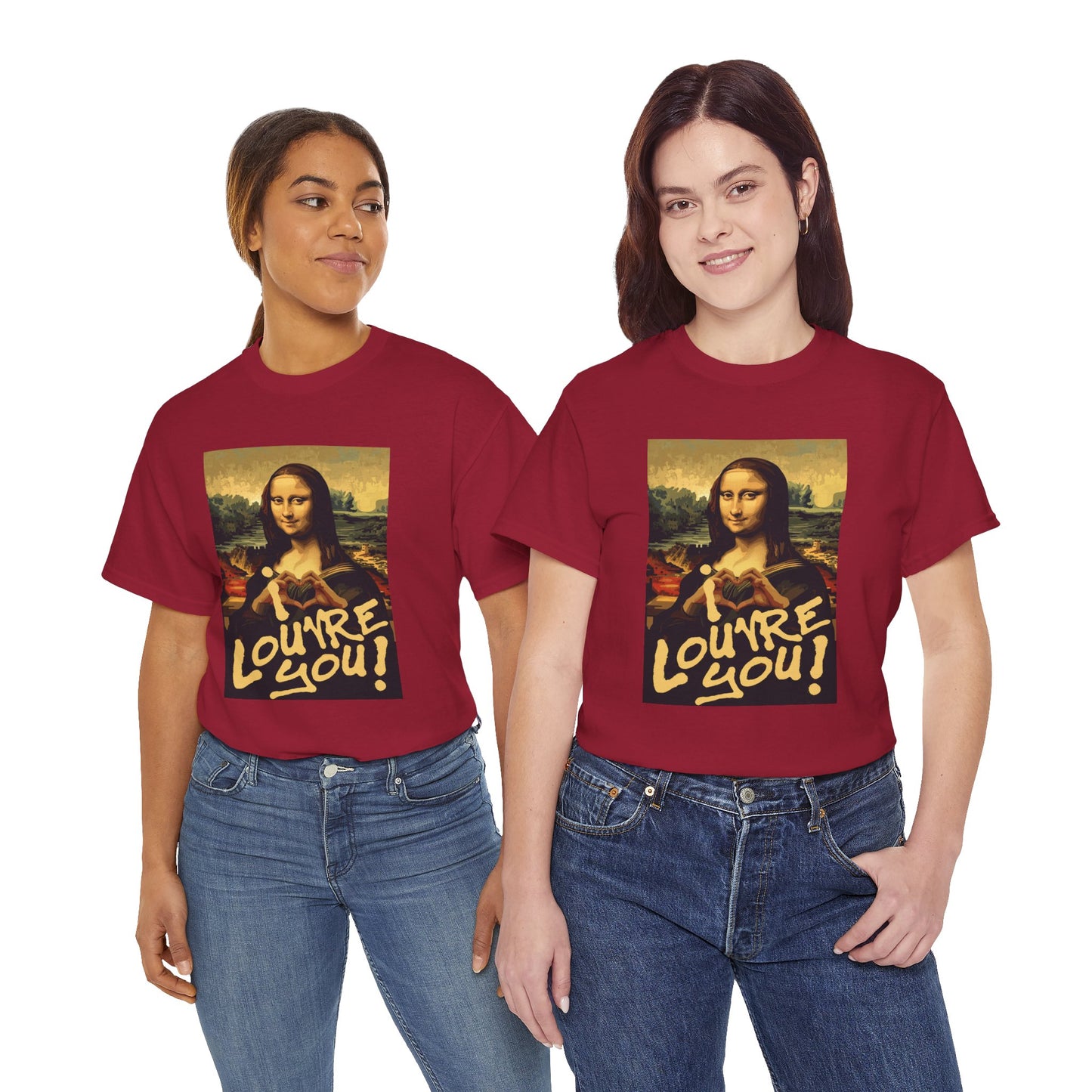 I LOUVRE YOU! Unisex Heavy Cotton Tee