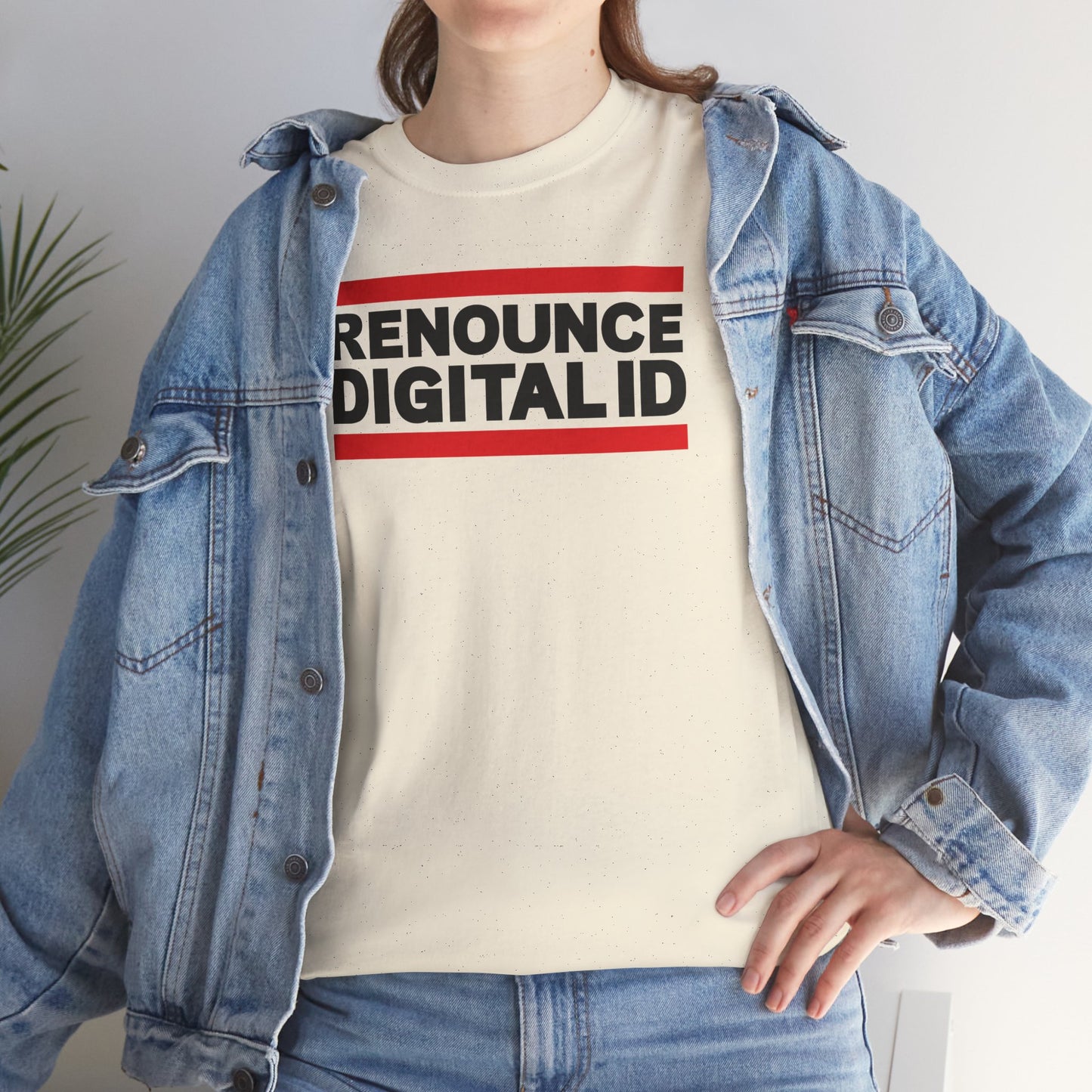 RENOUNCE DIGITAL ID Unisex Heavy Cotton Tee